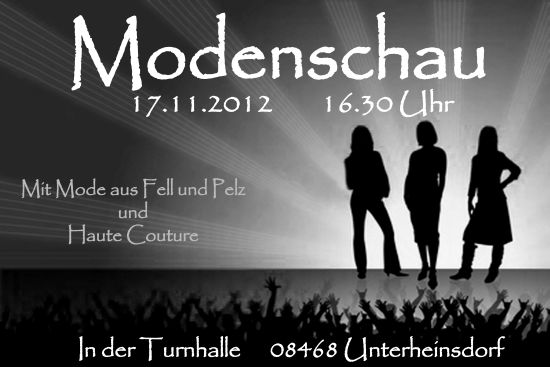 Flyer Modenschau